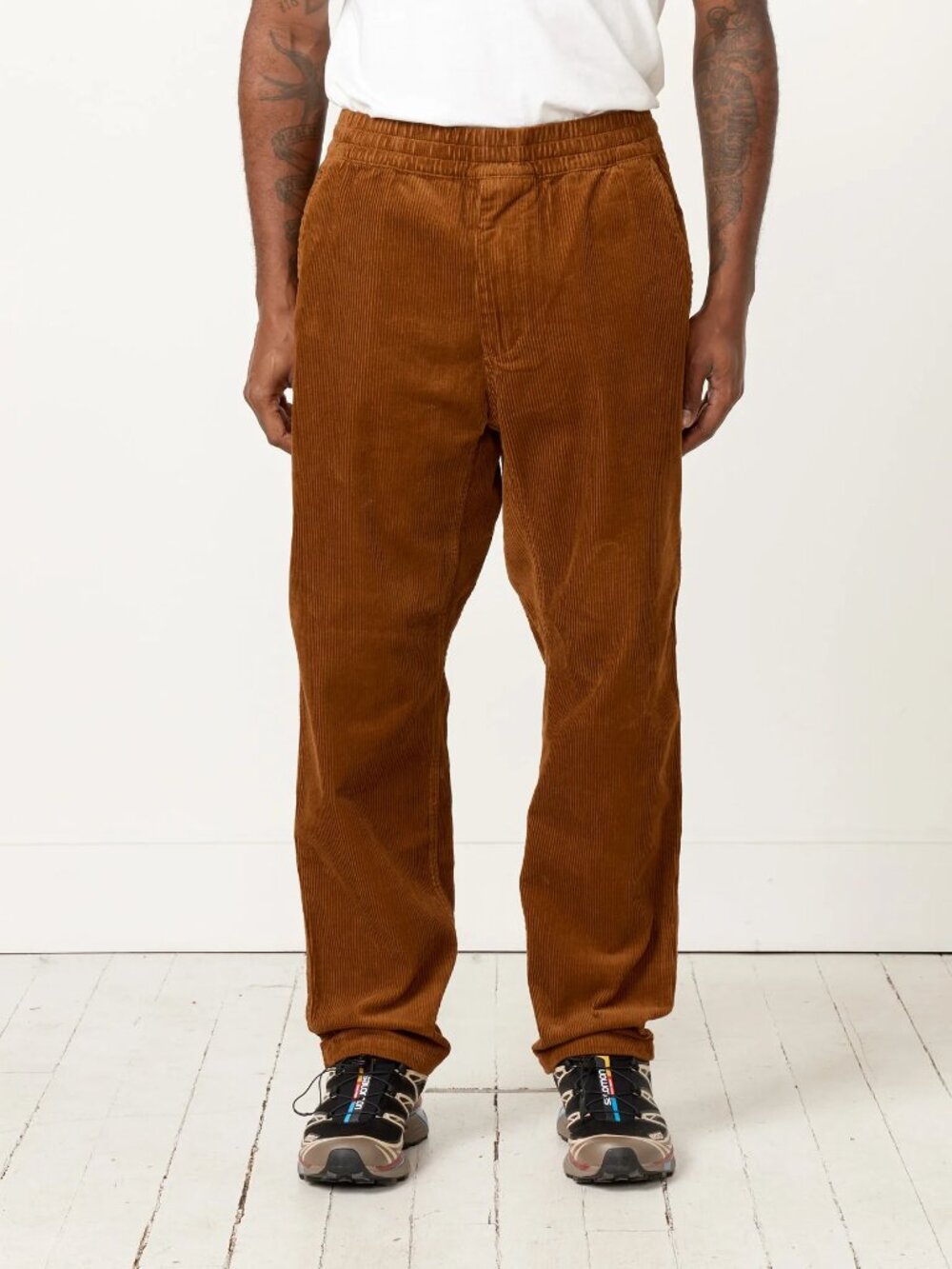Carhartt WIP Flint Pant in Deep Brown Rinsed Size Medium